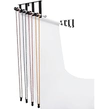 Photography 4 Roller Wall Mounting Manual Background Support System, Background Holder, Manual Photo Background Ceiling Holder, Paper Photography Support Stand 4 Roller-Manual