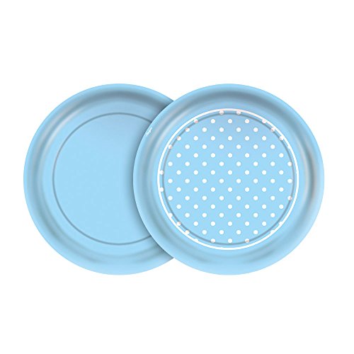 Regina Prato 18cm R577 Festa Colors Azul Bebe Poa Pacote De 8 unidades Rg