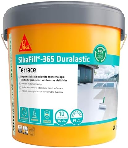 SIKA - Revestimiento acrílico - SikaFill 365 Terrace - Rojo Teja ...