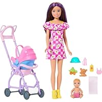 Barbie Skipper Babysitters Inc. Conjunto con muñeca Morena,