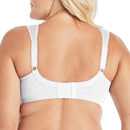 Playtex Women's 18 Hour Original Comfort Strap Wirefee Bra, White, 42D - 3