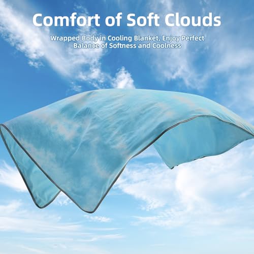 Image of inhand Cooling Blanket Twin Size (60 inchx80 inch), Cooling Blankets for Hot Sleepers, Absorbs Heat to Keep Adults Cool for Summer Nights Sweats, Thin Cold Lightweight Blanket for Couch Bed, All Season Use