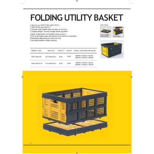 Stanley SXWT FB533 SP Panier pliable 76 litres plastique durable - vue 7
