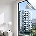 Produktbild Fcmeavo Fenster Spiegelfolie Sonnenschutzfolie Selbstklebend Fensterfolie Blickdicht Sichtschutzfolie Rückstandslose UV-Schutz Hitzeschutz Blendschutzfolie für Büro Haus Wohnzimmer Schlafzimmer(Türkis