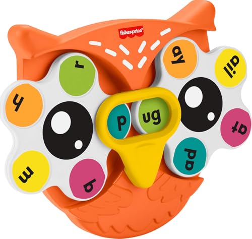 Fisher-Price Preschool Learning Toy Spin ‘n Rhyme Fidget Spinner,...