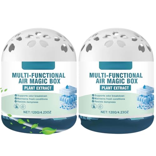 Image of 2PCS Air Purification Dust Removal Magic Box, Multi-Functional Air Magic Box Cleaner, A/ir Purification Dust Removal Ma/gic Bo/x, Odor Eliminator Ai/rs Fresheners,Long-Lasting A/ir Freshener Gel