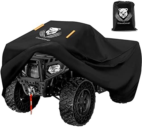 ClawsCover ATV Cover Heavy Duty Waterproof Outdoor XL-Plus 83 Inch Fadeless 420D Oxford Cloth Quad ATC 4 Wheeler Covers All Season All Weather UV Protection for Kawasaki Yamaha Suzuki Honda Polaris