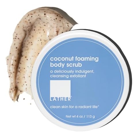 LATHER Coconut Foaming Body Scrub Cover
