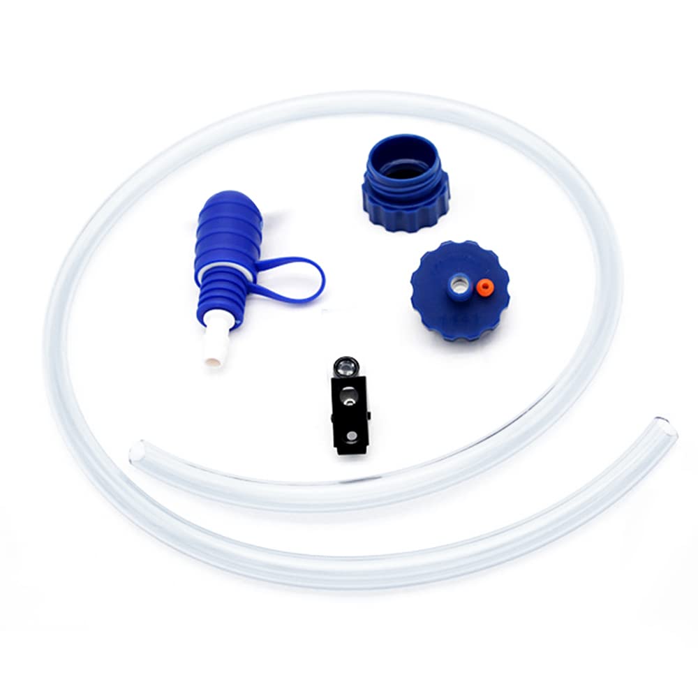 Tubo per Bere Bottiglia d'Acqua con Doppio Adattatore Sistema di idratazione Kit Tubo per Bere per Ciclismo Trekking Pesca Canottaggio Campeggio