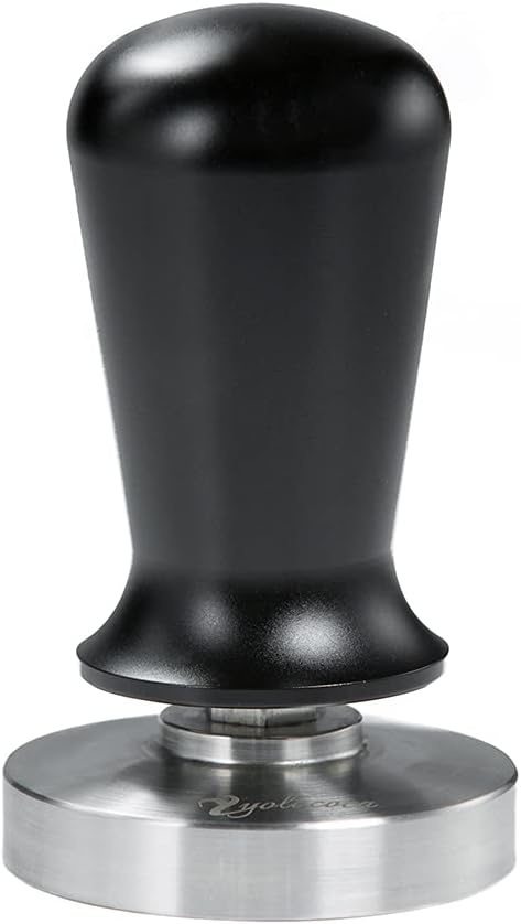 Yolococa 58mm Calibrated Espresso Tamper 30Lbs Pressure Stainless Steel Calibrated Pressure Tamper For Coffee And Espresso,Black