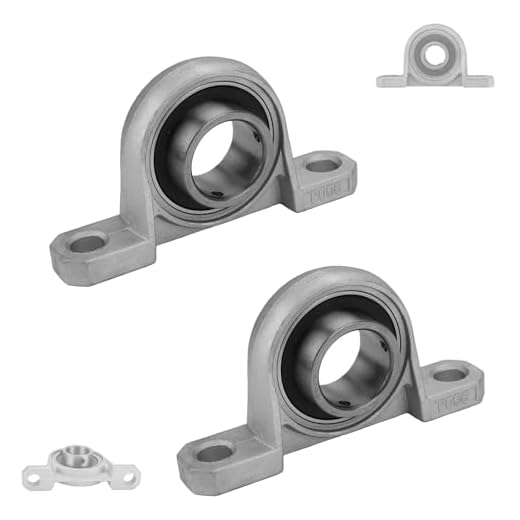 2 Stücke Gehäuselager, 30mm Stehlager Set, Lagerbock, Zinklegierung Wellenlager, Flanschlager für Achse Welle Maschine, 3d - Drucke, Wird in Allen Arten von Maschinen Verwendet (KP006（30mm）)