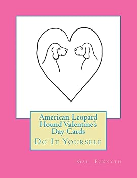 Paperback American Leopard Hound Valentine's Day Cards: Do It Yourself Book