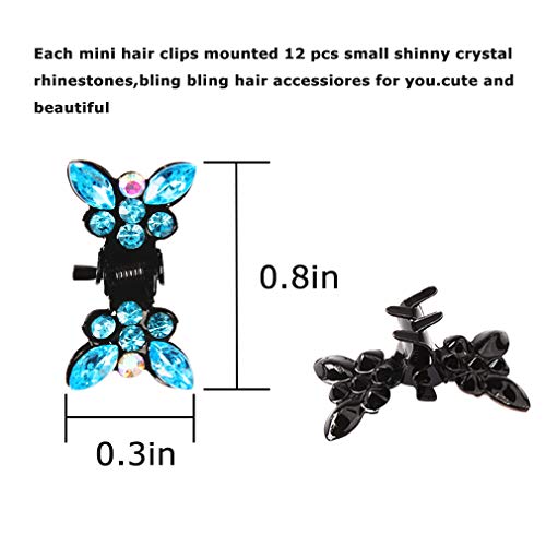 Anbala 65Pcs Small Hair Claw Clips Butterfly (Black-13Color) #TOP3