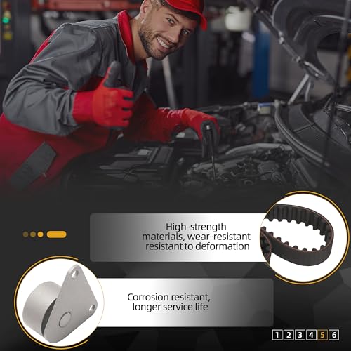 JAVOUKA Timing Locking Tool Belt with Water Pump, Camshaft & Crankshaft, Fit for Volvo C30, C70, S40, S60, S80, V50, V70, XC70, XC90 2.3L 2.4L 2.5L to 3887615, 3188689# 9995452, TCKWP331A by JAVOUKA - Image 6