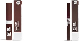 3INA MAKEUP - The Color Mascara 575 (mini) + The Color Pen Eyeliner 575 (mini) - Mascara de Pestañas Marrón con Keratina - Eyeliner Marrón Líquido Mate - Tamaño viaje - Vegan - Cruelty Free