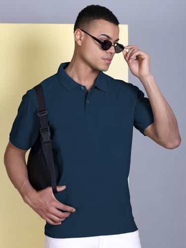 Image of FYLTR Men's Solid Polo | Regular Fit | Casual Polo Shirts for Men
