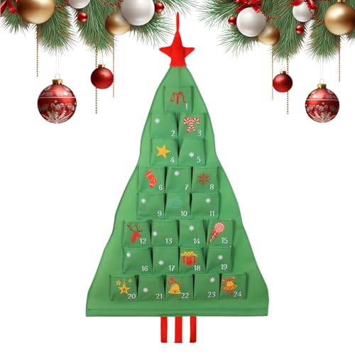 Calendrier de l'Avent en tissu pour collectionneur à offrir pour Noël