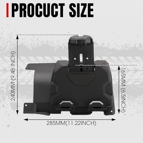 A & UTV PRO Electronic Device Holder for Can-Am Defender, Phone Tablet Holder Mount with Storage Box for Can-Am Defender HD9 MAX 2022-2024 Accessories
