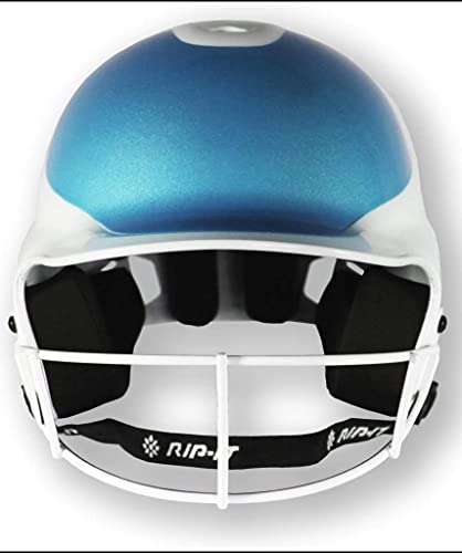 Rip-It | Vision Pro Softball Batting Helmet | Matte Shimmer | Two-Tone Aqua | Lightweight Women's Sport Equipment #TOP20