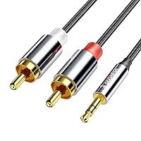 Amazon | RCA 3.5mm 変換ケーブル 20CM - SOOMFON Aux 3.5mm(オス) to