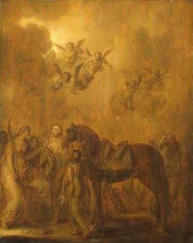 Toile Allégorie du stathouder Frederick Henry de Van De Venne pour salon ou bureau élégant