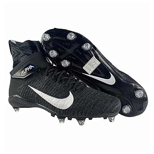 Nike Alpha Menace Elite 2 D Black-White CI1530-001 Men's Detachable Football Cleats 11 US