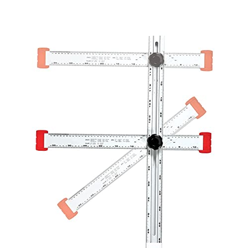 Kapro - 317 Adjustable Drywall T-Square Tool - Aluminum - For Layout And Marking - Features Sliding Head And Dual Directional Printed Scale - 48 Inch #TOP3
