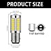 Arwrilt 4 PCS 1157 LED Bulbs, 2057 2357 7528 BAY15D LED Brake Bulb, 30W 6500K Super Bright LED Turn Signal Lights, 5730 Chip Reverse Light Bulb Replacement, LED Light Bulb for Cars (White)