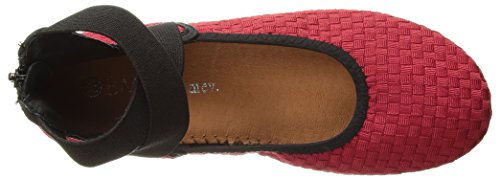 Bernie Mev Girl's Monica K Ballet Flat, Red, 28-35 M M Eu Big Kid (32 Us) #TOP4