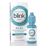 BLINK Tears Lubricating Eye Drops, Moisturizing & Soothing for Mild to Moderate Dry Eyes, with Hyaluronate, Reduces Discomfort, Long-Lasting Hydration, Soothes & Moisturizes, 0.5 Fl Oz