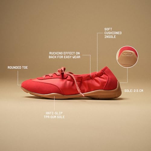 Image of Theater Kai Casual Sneakers in Suede for Women | Stylish Flat Lace-Up Shoes | Lightweight Comfortable Footwear with Cushioned Insole