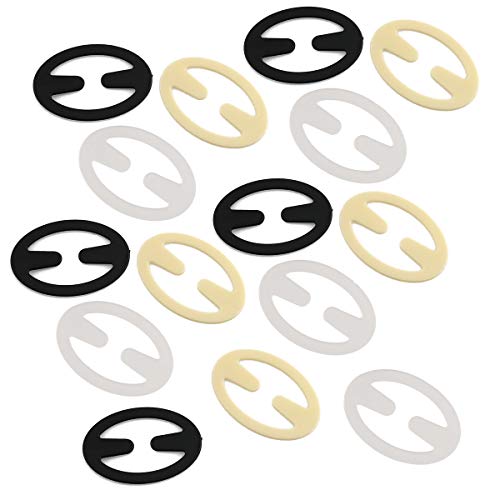 E-outstanding Bra Strap Clip 15PCS 3Colors Conceal Bra Straps Holders Control Clips Oval Shape
