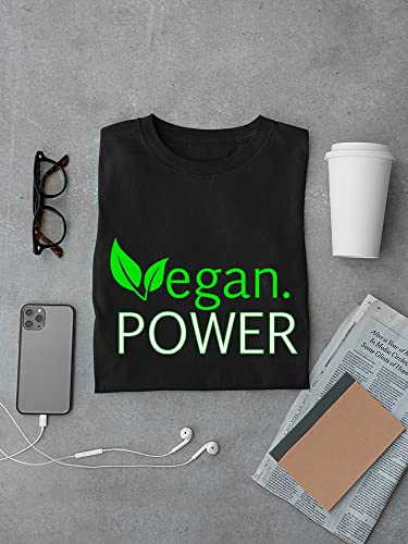 Camiseta masculina Vegan Power Graphic, Preto, M