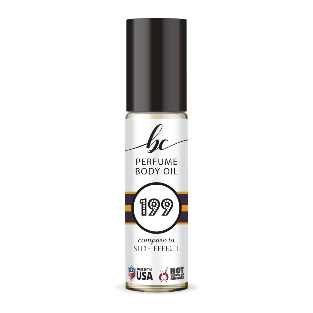 BC Perfume 199 Inspired by Side Effect For Women & Men Replica Fragrance Body Oil Dupes Roll-On 0.3 Fl Oz/10ml