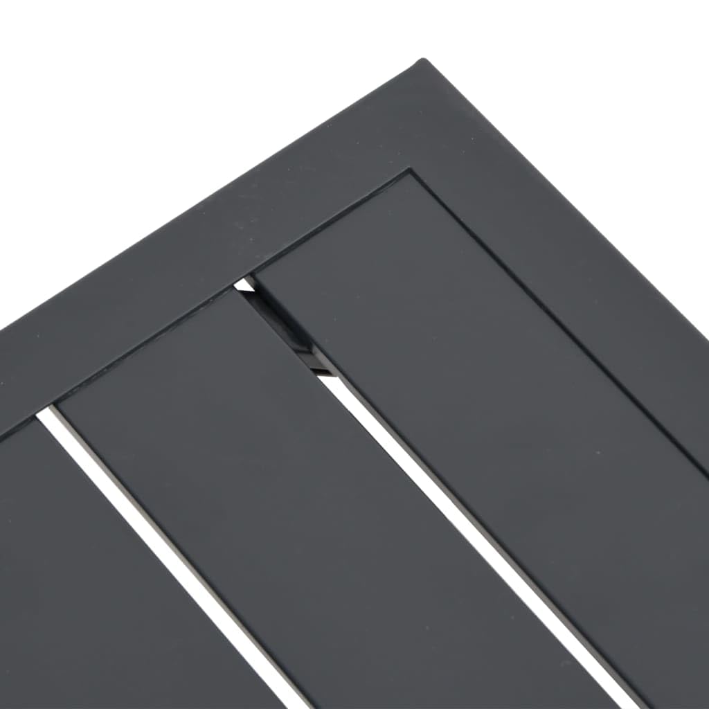 Set di mobili da giardino, tavolo da giardino, antracite, 34 x 34 x 38 cm, in acciaio per giardino, terrazza, esterno, balcone