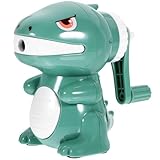 Cartoon Dinosaur Pencil Sharpener - Manual Hand Crank Adjustable Sharpener for Kids Portable and Cute Design for Home or School