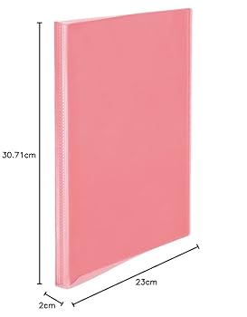 もじパラ クリアファイル ピンク パスティ クリアファイルA4 20ポケット ピーチピンク(ピーチ