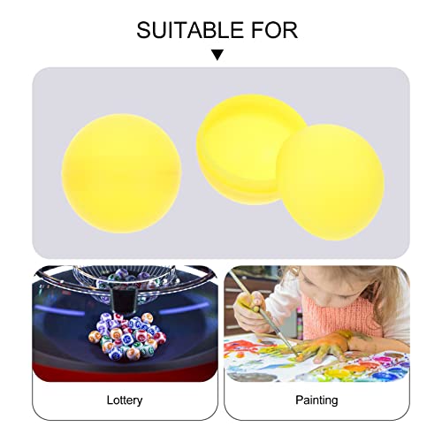 Toyvian 25 Peças Bolas De Loteria De Plástico Bolas Ocas De Mesa Bolas De Pong Para Decoração De Fes