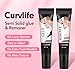 Curvlife Newly Upgraded Quick Drying 10g Semi Solid Nail Glue with 10ml Remover for Press On Nails Tips No Need for UV Lamp Long Lasting Fake Acrylic Nails Kit Glue Gel