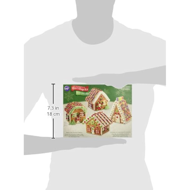 Wilton Build It Yourself Mini Village Gingerbread House Decorating Kit