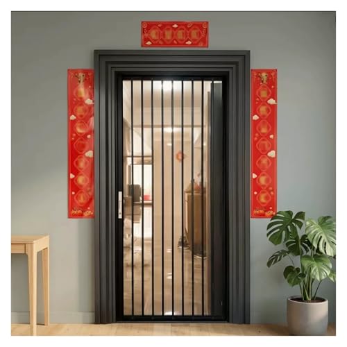 Vyrata Puerta Plegable Puerta Temporal for pasillos, Puertas Interiores Plegables de acordeón con Cerradura, for Tiendas agrícolas, terrazas, restaurantes y Jardines((45x80in) 114.3x203.2cm)