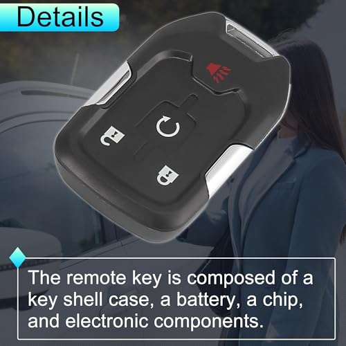 Mando de 4 botones reutilizable para entrada sin llave de vehículos GMC Terrain 5