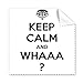 Quote Keep Calm and Whaaa Black Cleaning Cloth Phone Screen Glasses Cleaner 5pcs