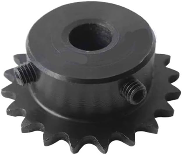 Mechanical Roller Chain Sprockets Tooth Roller Chain Sprocket,1Pcs Bore 5mm-16mm 9-24Teeth 04C/25H Chain Gear 45# Steel Industrial Sprocket Wheel Motor Chain Drive Sprocket(Bore 5mm)