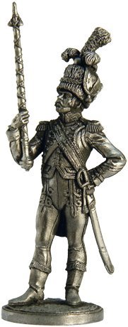 Dram-Major Of Dutch Grenadiers Tin Soldiers Metal Sculpture Miniature Figure Collection 54Mm (Scale 1/32) (Nap-02) #TOP4