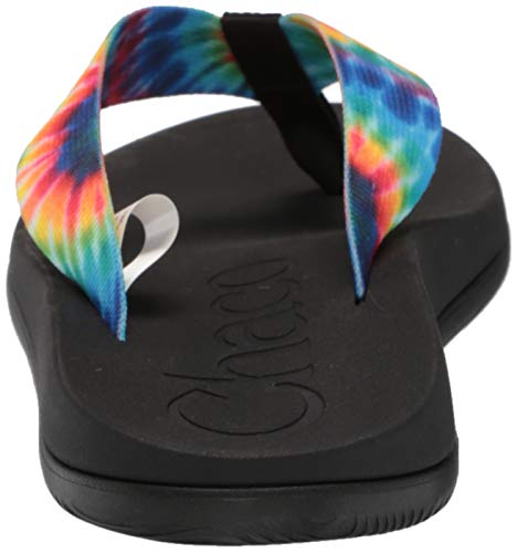 Chaco Men's Chillos Flip Flop, Dark Tie Dye, 10 #TOP2