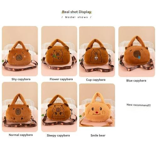 Capybara Expressive Cute Plush Bag Kawaii Crossbody Handbag for Adults Purse Ita Bag3