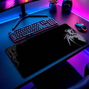 Mousepad Deskmat Grande Mousepad Store – Estampas Exclusivas, Superfície de Precisão, Base Antiderrapante e Borda Costurada – Ideal para Setup Gamer, Office e Home Office