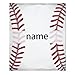 Pindola Cute Baseball Texture Name Custom Blanket for Babies Adult Girls Boys Women Men - Personalized Monogram Blanket Design Gifts for Toddlers 50