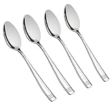 Obstnny Stainless Steel Dessert Spoon, 6.5-Inch, Set of 12
